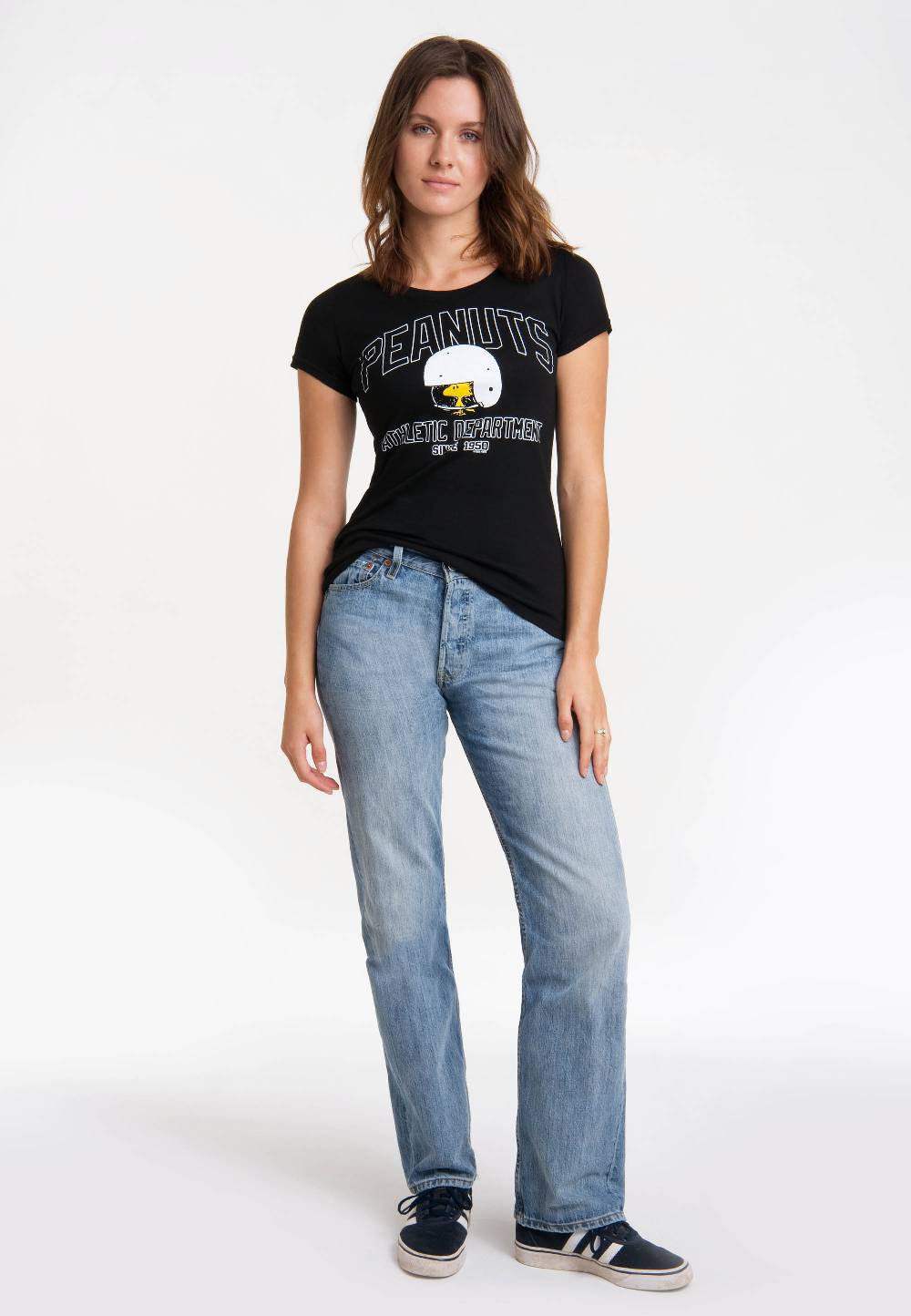Logoshirt Peanuts - Woodstock - Helm - Athletic Department - T-Shirt Print - Damen