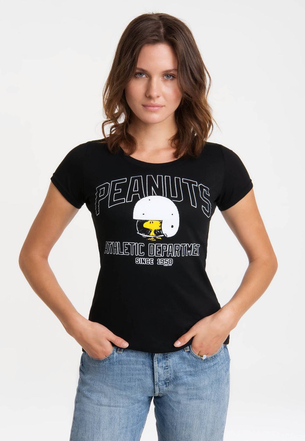 Logoshirt Peanuts - Woodstock - Helm - Athletic Department - T-Shirt Print - Damen