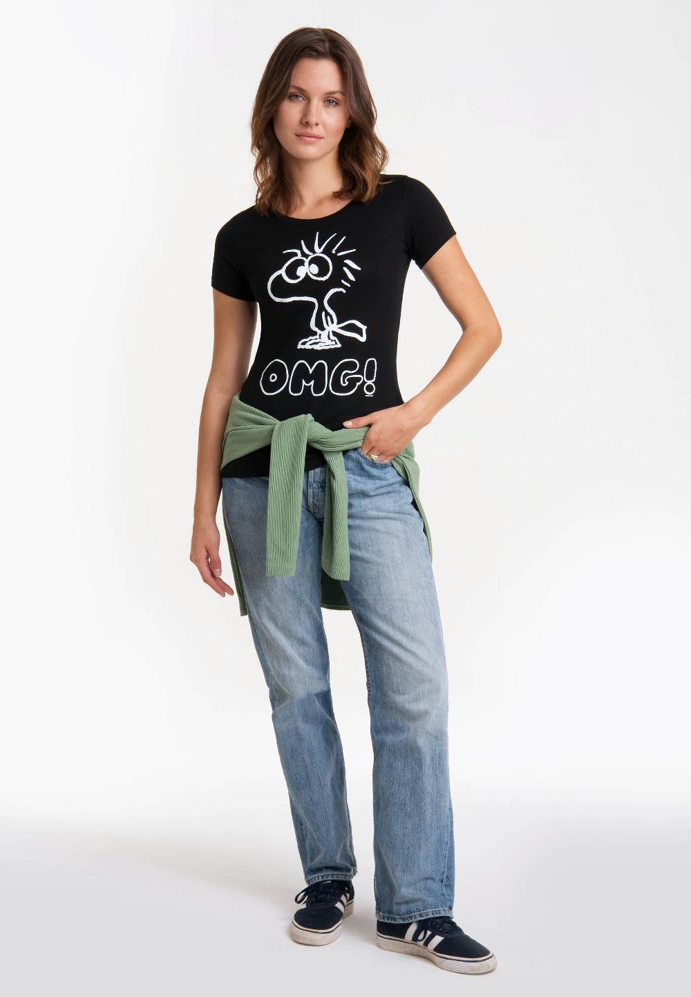 Logoshirt Peanuts - Woodstock - OMG - T-Shirt Print - Damen