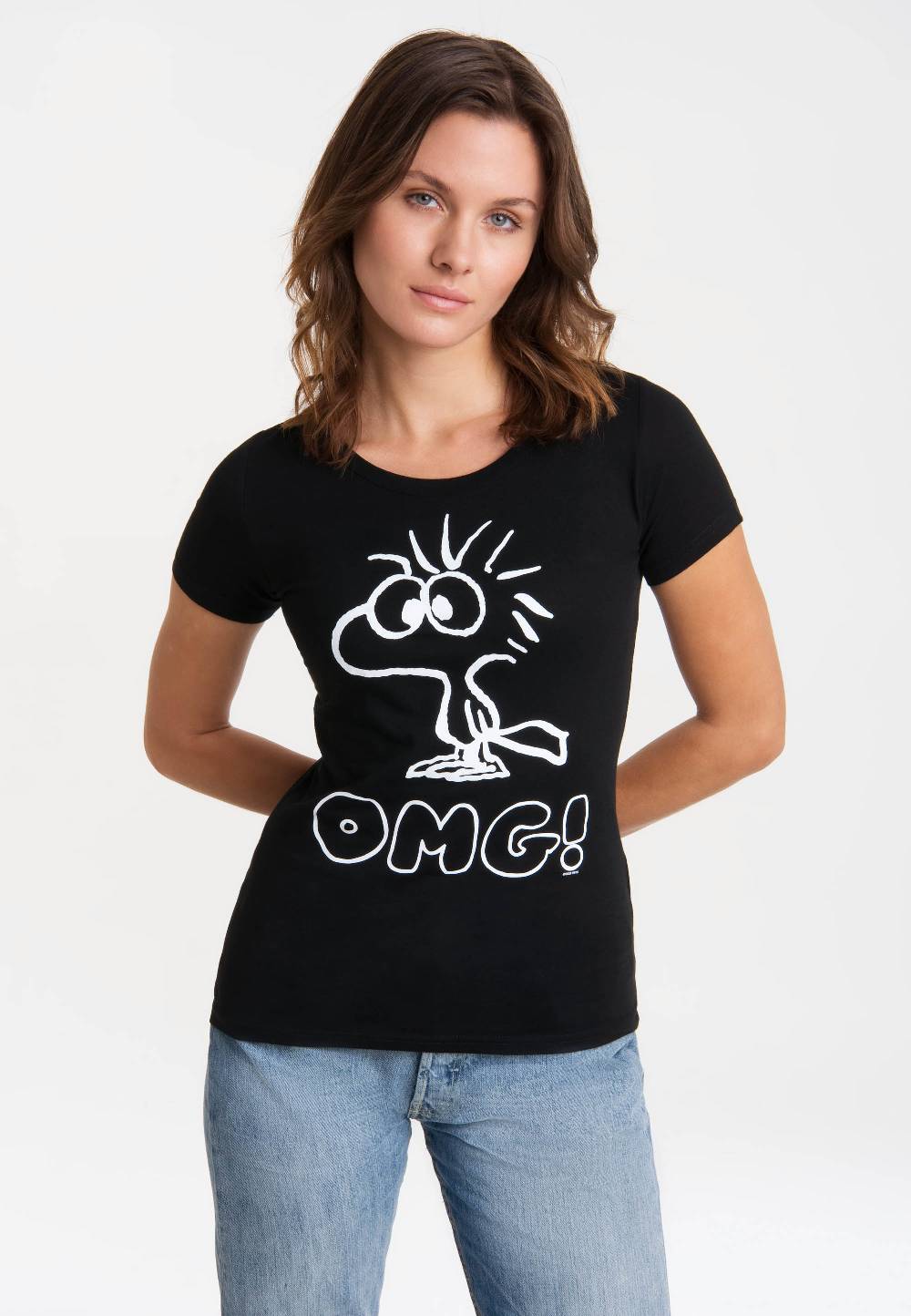 Logoshirt Peanuts - Woodstock - OMG - T-Shirt Print - Damen