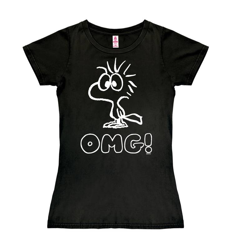 Logoshirt Peanuts - Woodstock - OMG - T-Shirt Print - Damen
