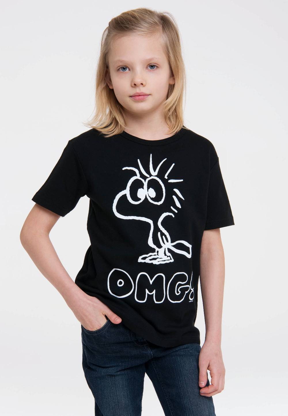 Logoshirt Peanuts - Woodstock - OMG - T-Shirt Print - Kinder