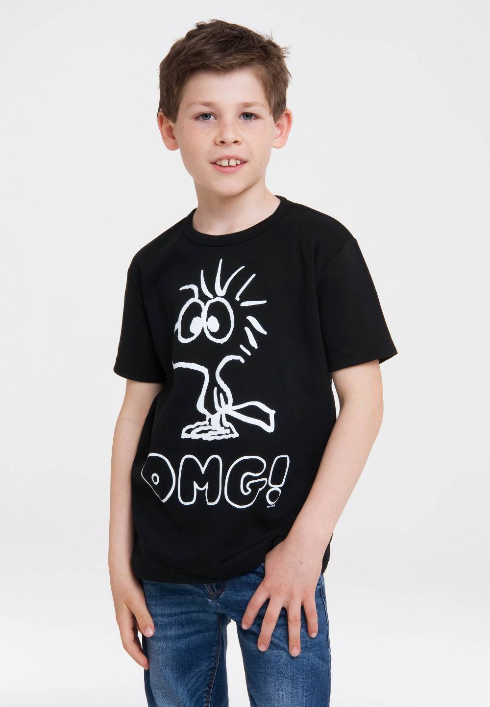 Logoshirt Peanuts - Woodstock - OMG - T-Shirt Print - Kinder