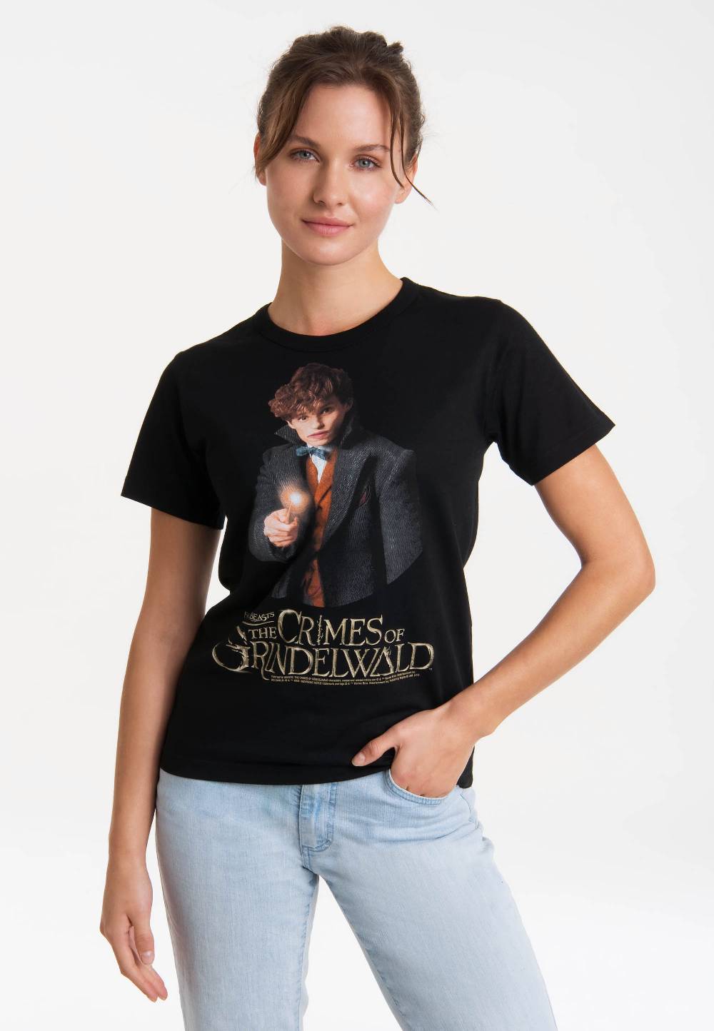 Logoshirt Phantastische Tierwesen - Grindelwalds Verbrechen - Newt Scamander - T-Shirt Print - Damen