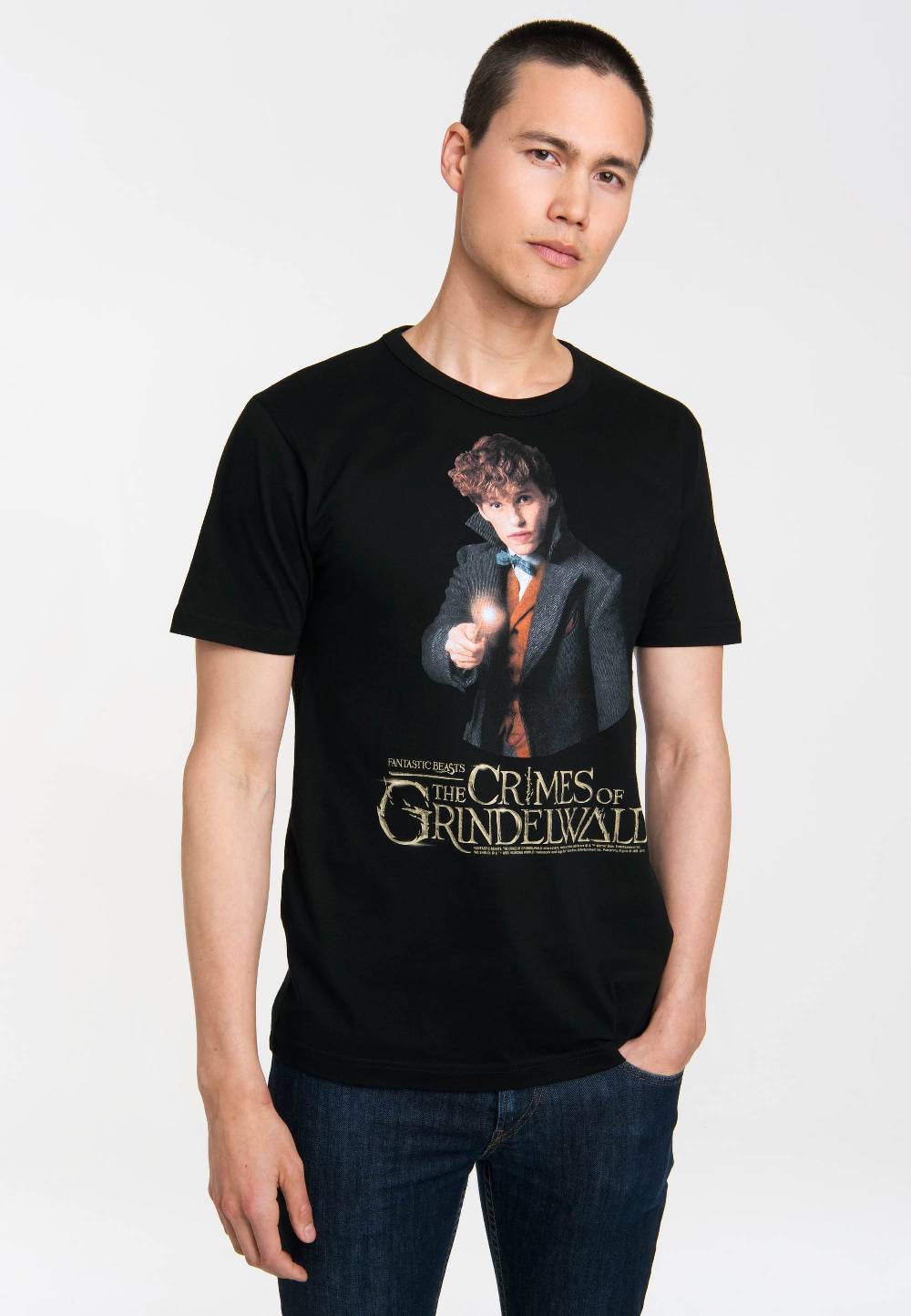 Logoshirt Phantastische Tierwesen - Grindelwalds Verbrechen - Newt Scamander - T-Shirt Print - Herren