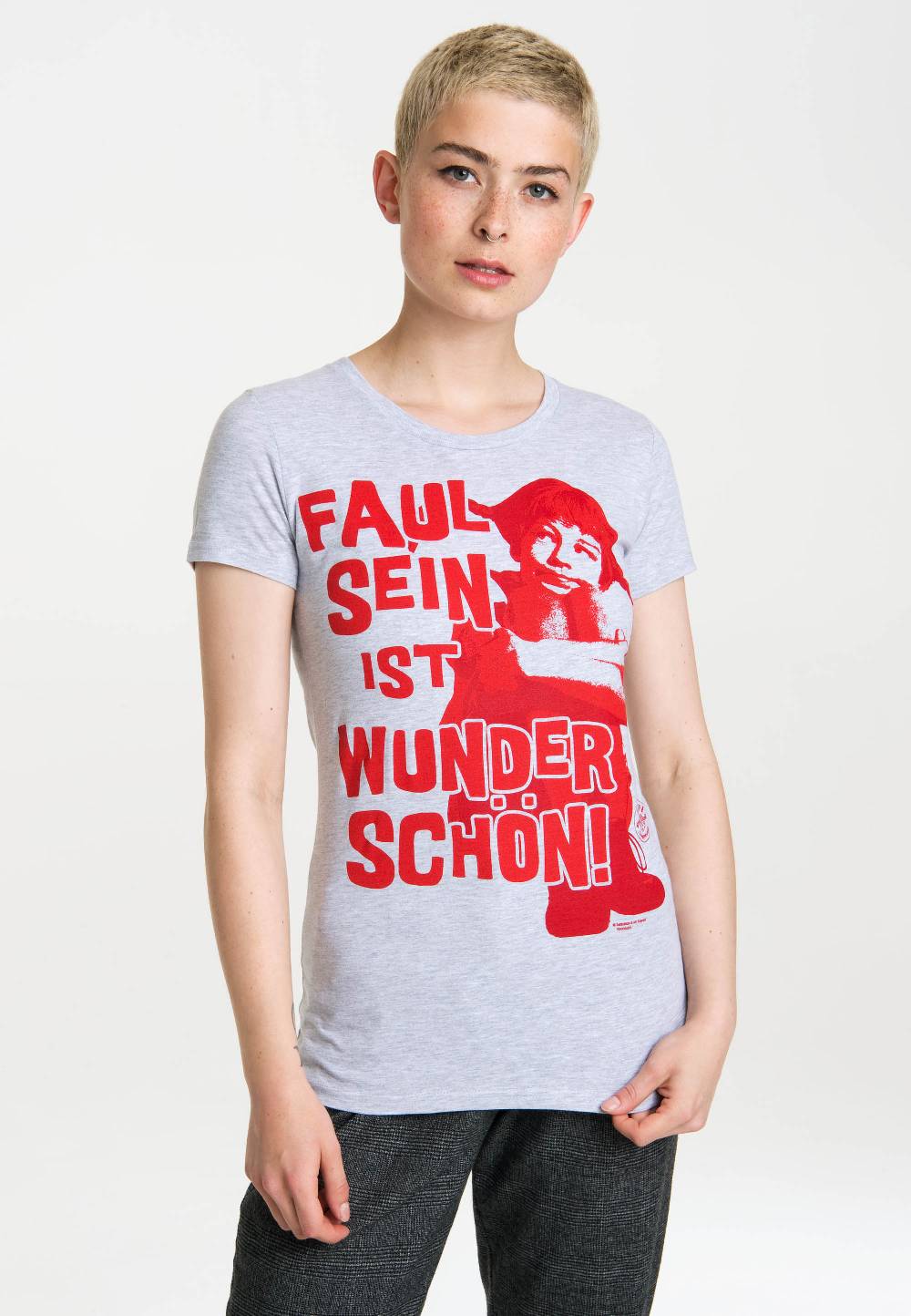 Logoshirt Pippi Langstrumpf - Faul Sein Ist Wunderschön - T-Shirt Print - Damen