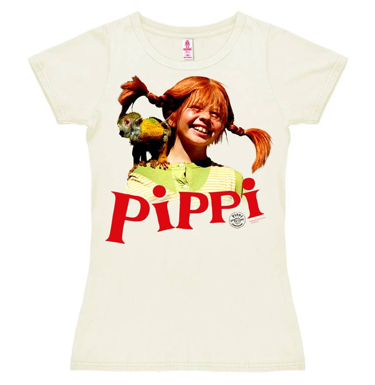 Logoshirt Pippi Langstrumpf & Herr Nilsson - T-Shirt Print - Damen