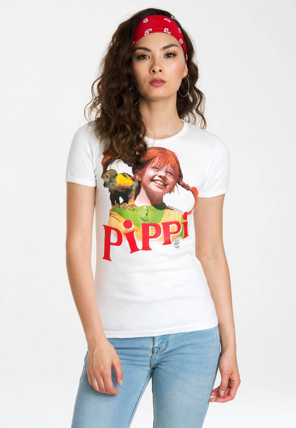 Logoshirt Pippi Langstrumpf & Herr Nilsson - T-Shirt Print - Damen
