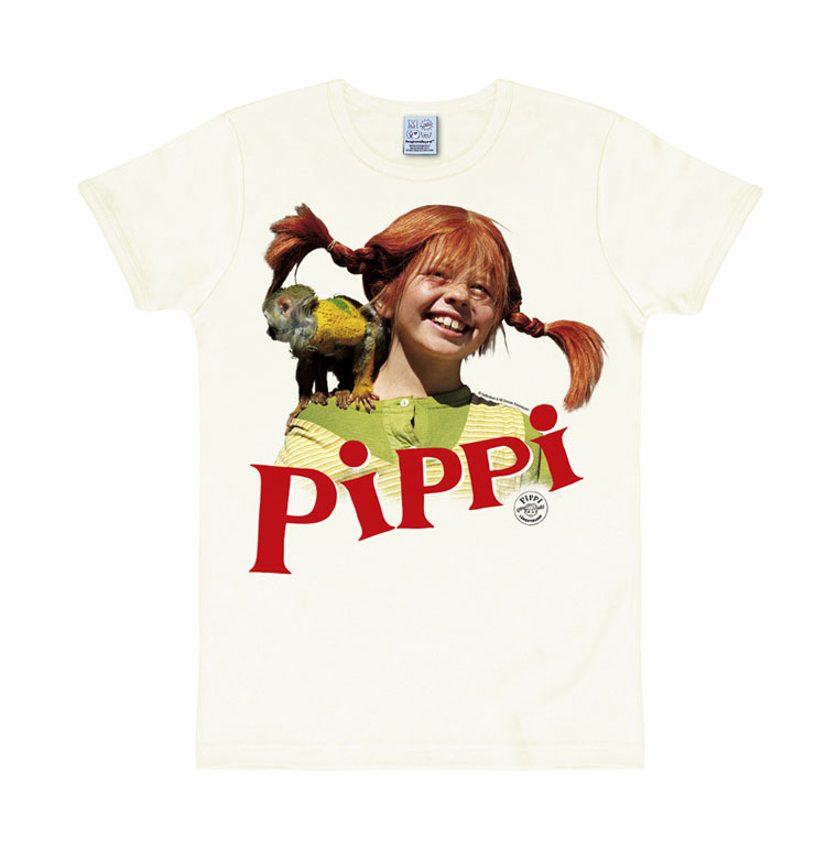 Logoshirt Pippi Langstrumpf & Herr Nilsson - T-Shirt Print - Damen