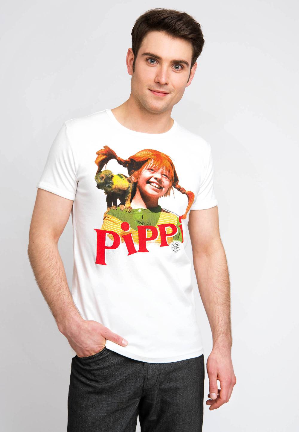 Logoshirt Pippi Langstrumpf & Herr Nilsson - T-Shirt Print - Herren