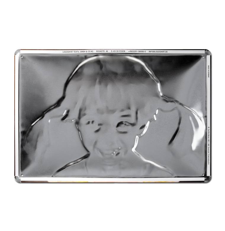 Logoshirt Pippi Langstrumpf - Lacht - Blechschild - Aus Robustem Stahblech - Gewölbt Mit Prägung - 30 X 20 Cm