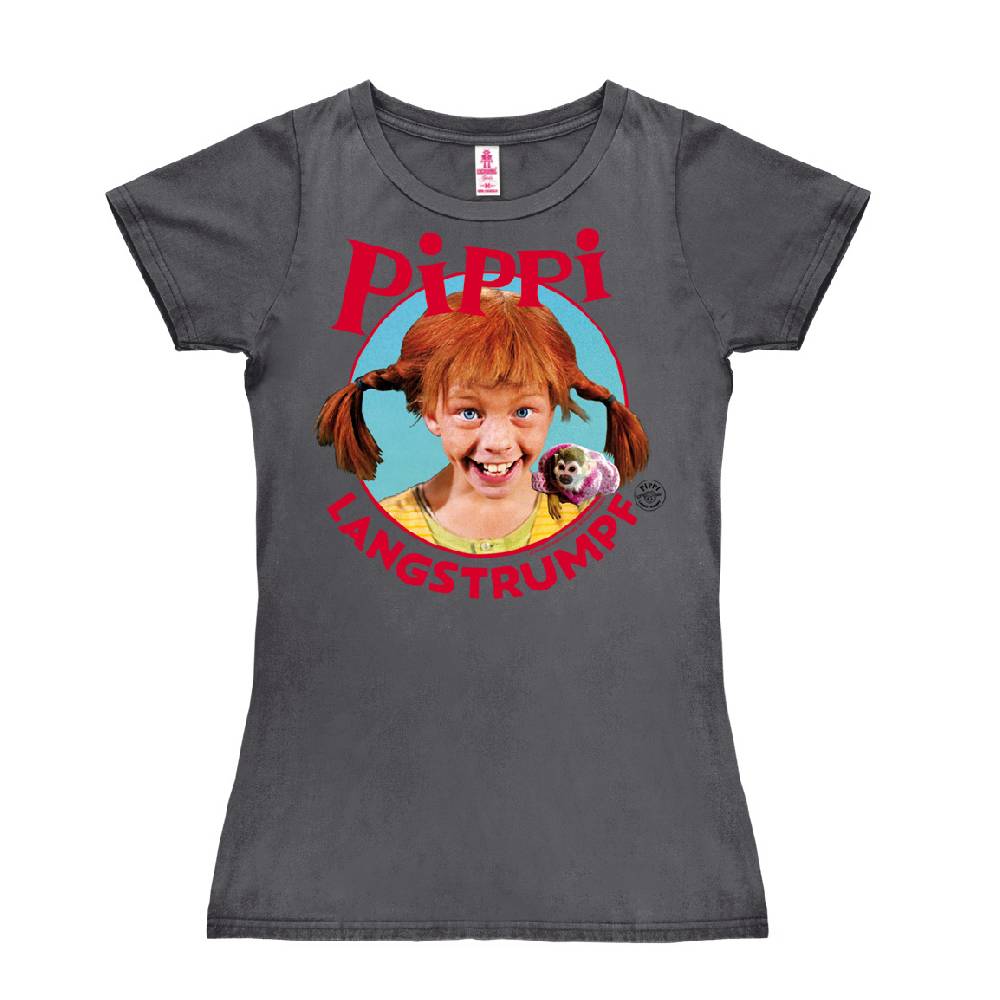 Logoshirt Pippi Langstrumpf - Portrait - T-Shirt Print - Damen