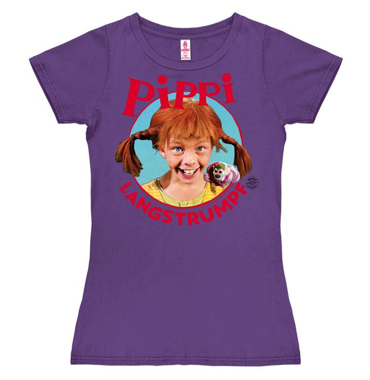Logoshirt Pippi Langstrumpf - Portrait - T-Shirt Print - Damen