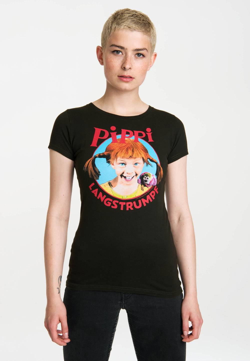 Logoshirt Pippi Langstrumpf - Portrait - Vintage - Damen - T-Shirt