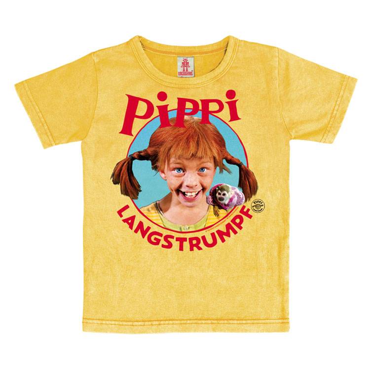 Logoshirt Pippi Langstrumpf - Portrait - Vintage - T-Shirt Print - Kinder