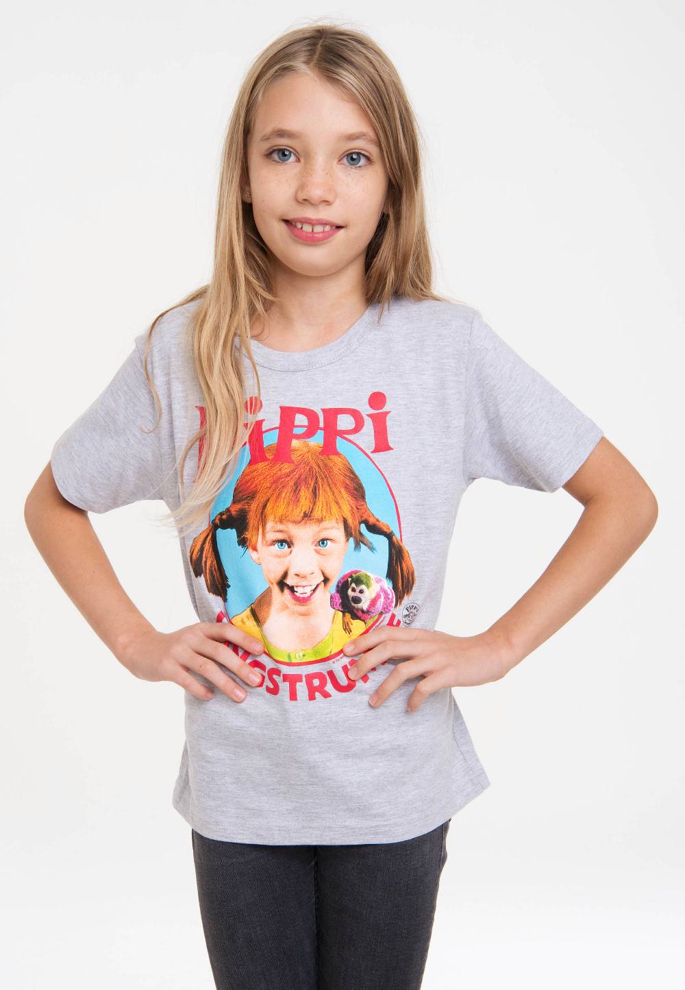 Logoshirt Pippi - Portrait - Pippi Langstrumpf - Bio - T-Shirt Print - Kinder