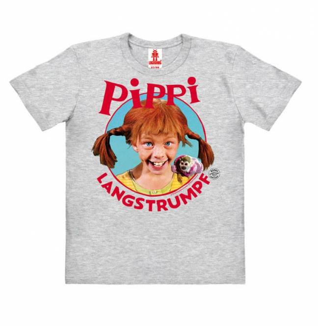 Logoshirt Pippi - Portrait - Pippi Langstrumpf - Bio - T-Shirt Print - Kinder