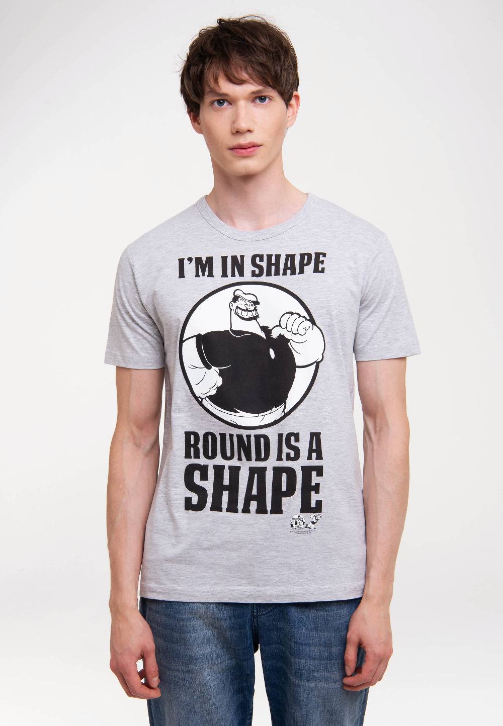 Logoshirt Popeye - Brutus - I'm In Shape - T-Shirt Print - Herren