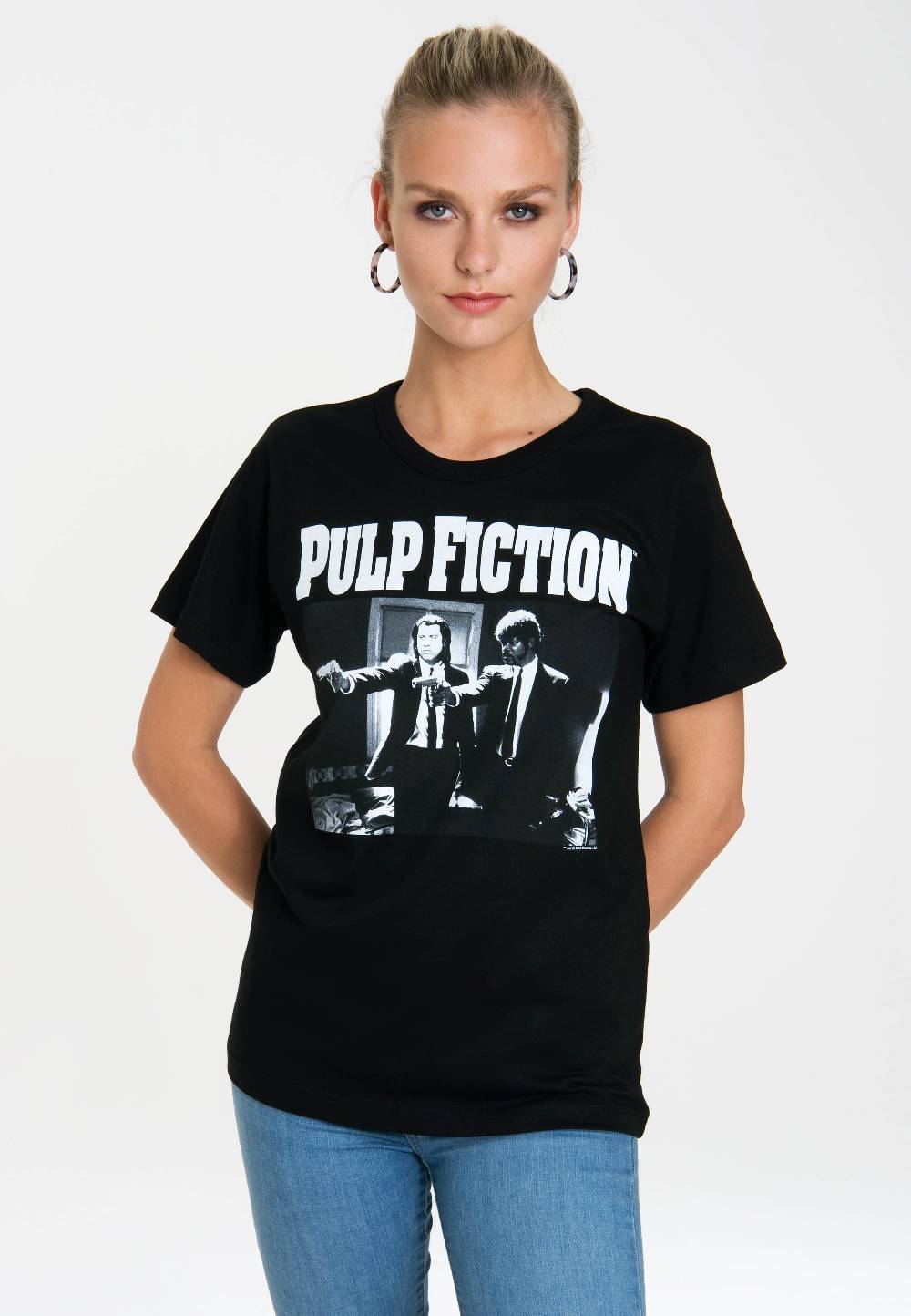 Logoshirt Pulp Fiction - Vincent Vega & Jules Winnfield - Shoot - T-Shirt Print - Damen