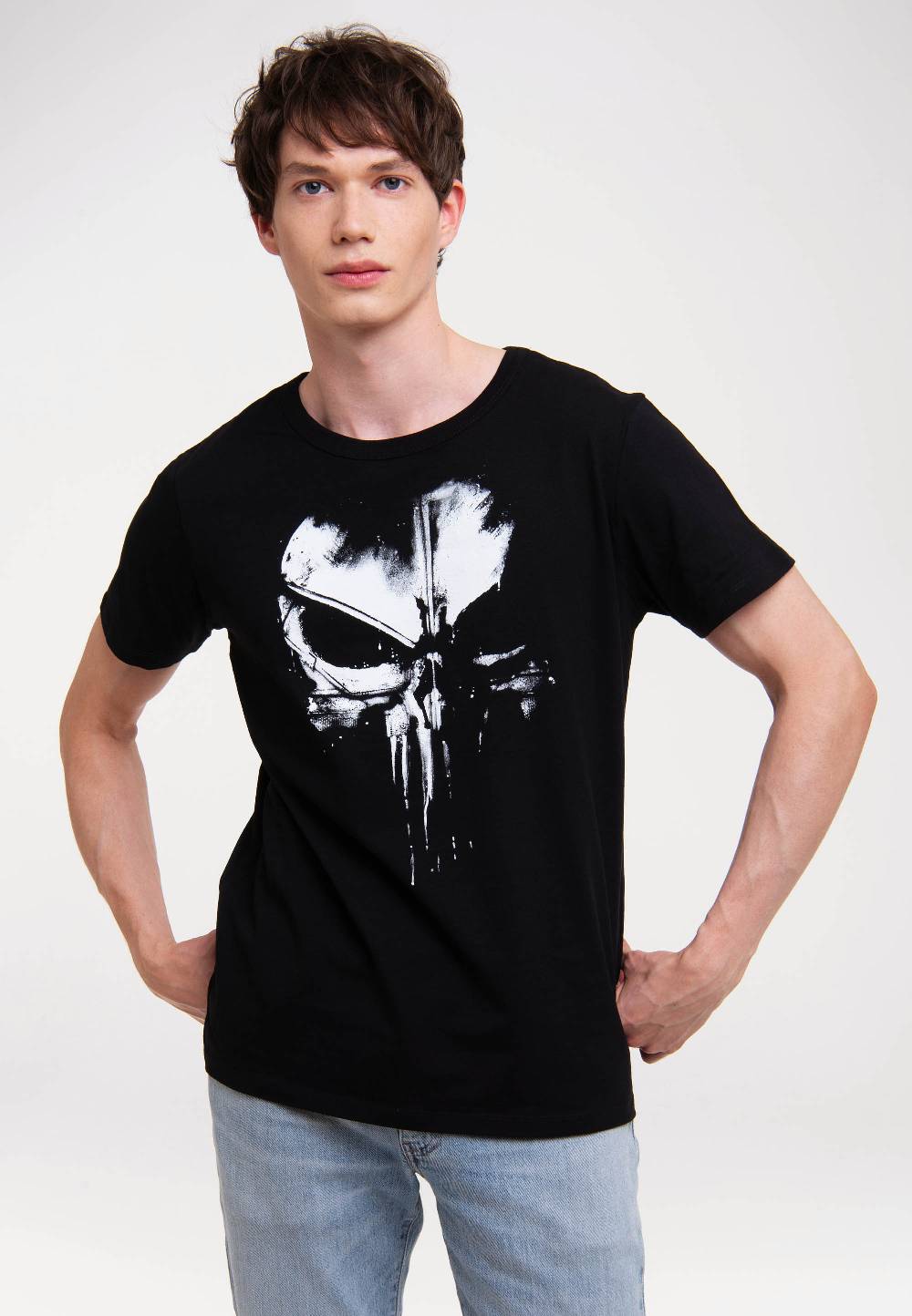 Logoshirt Punisher - Techno-Skull - Marvel Comics - T-Shirt Print - Herren