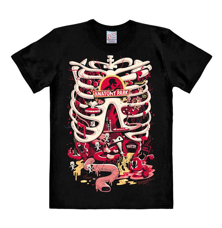Logoshirt Rick & Morty - Anatomy Park - T-Shirt Print - Herren