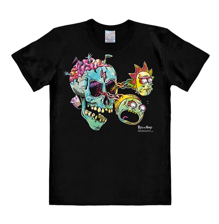 Logoshirt Rick & Morty - Eyeball Skull - T-Shirt Print - Damen