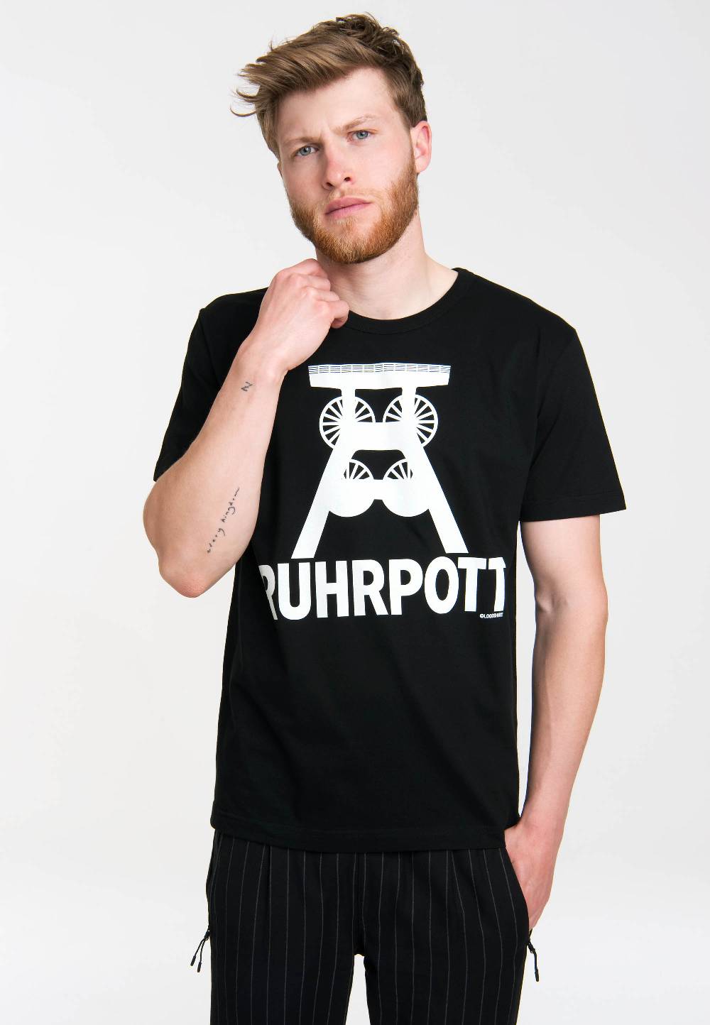 Logoshirt Ruhrpott - Förderturm Logo - T-Shirt Print - Herren