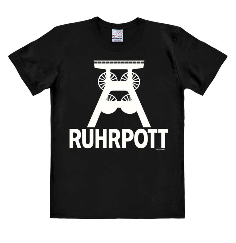 Logoshirt Ruhrpott - Förderturm Logo - T-Shirt Print - Herren