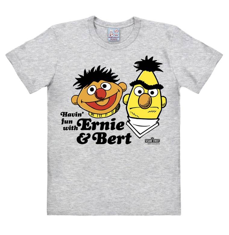 Logoshirt Sesamstrasse - Ernie & Bert - Havin' Fun - T-Shirt Print - Herren