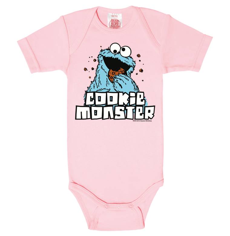 Logoshirt Sesamstrasse - Krümelmonster - Baby Body - Kurzarm