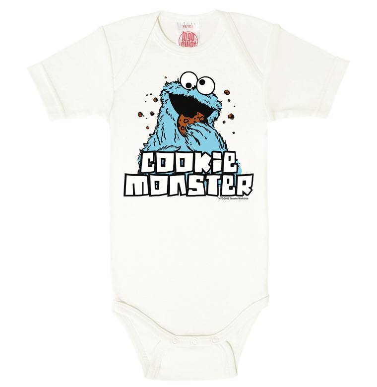 Logoshirt Sesamstrasse - Krümelmonster - Baby Body - Kurzarm