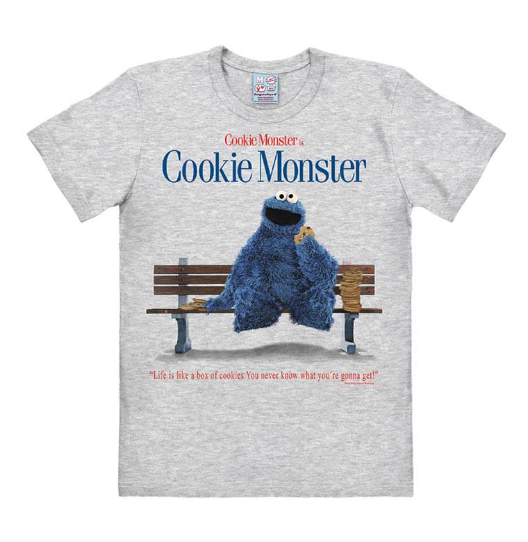 Logoshirt Sesamstrasse - Krümelmonster - Cookie Monster - Box Of Cookies - T-Shirt Print - Damen