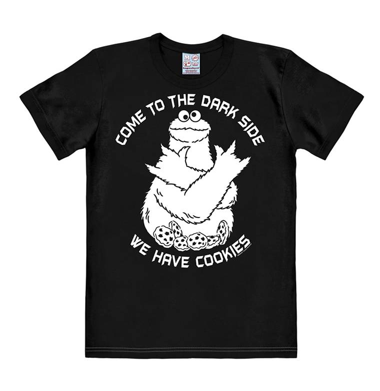 Logoshirt Sesamstrasse - Krümelmonster - Dark Side - T-Shirt Print - Herren