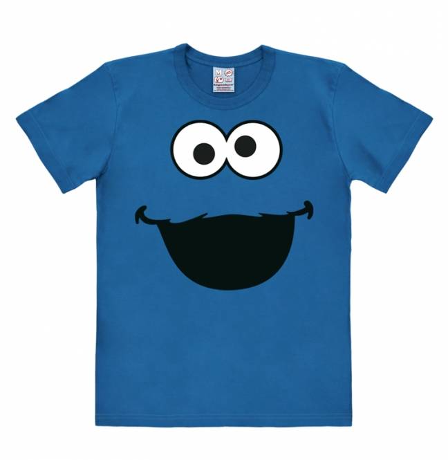 Logoshirt Sesamstrasse - Krümelmonster - Gesicht - T-Shirt Print - Damen