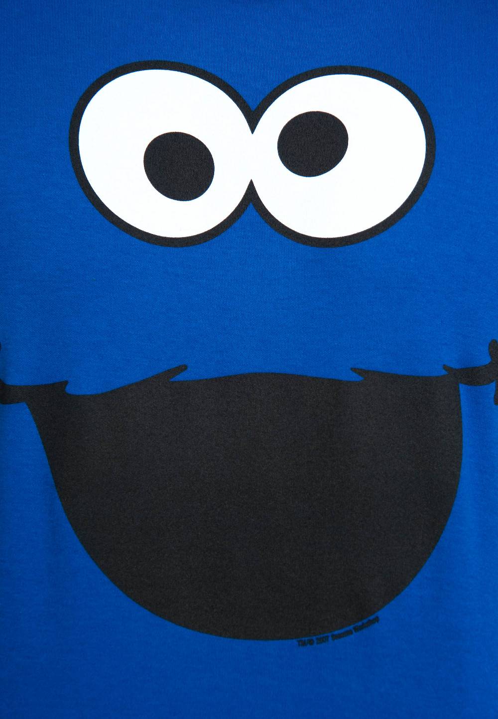 Logoshirt Sesamstrasse - Krümelmonster - Gesicht - T-Shirt Print - Herren