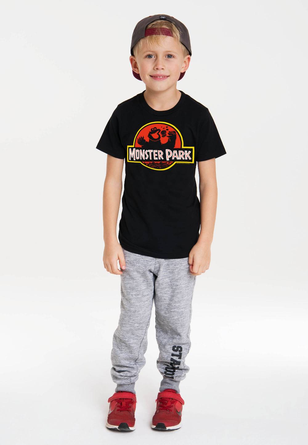 Logoshirt Sesamstrasse - Krümelmonster - Monster Park - Bio - T-Shirt Print - Kinder