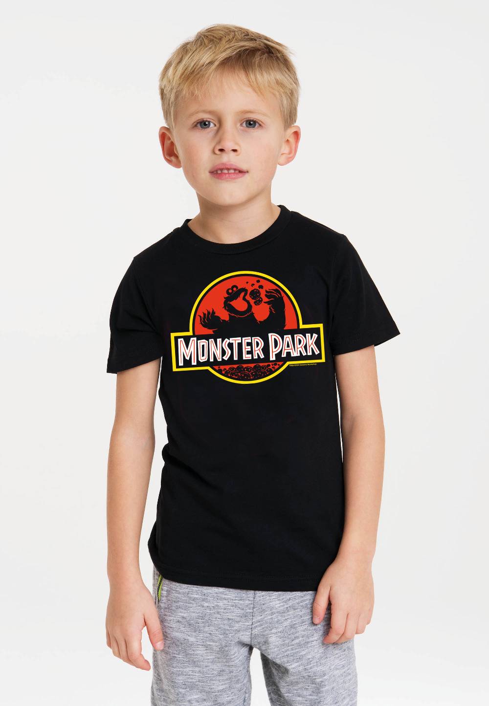 Logoshirt Sesamstrasse - Krümelmonster - Monster Park - Bio - T-Shirt Print - Kinder