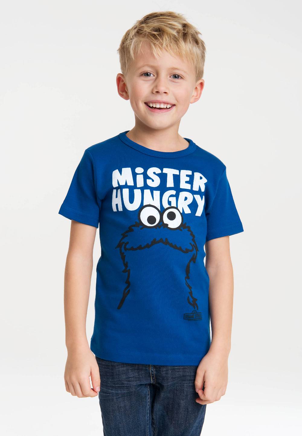 Logoshirt Sesamstrasse - Krümelmonster - Mr. Hungry - T-Shirt Print - Kinder