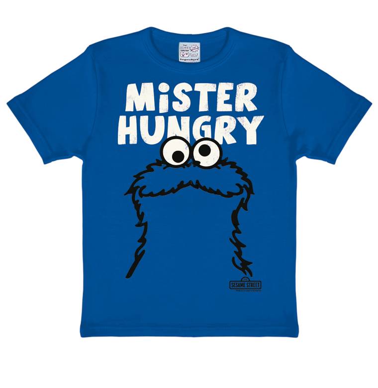 Logoshirt Sesamstrasse - Krümelmonster - Mr. Hungry - T-Shirt Print - Kinder
