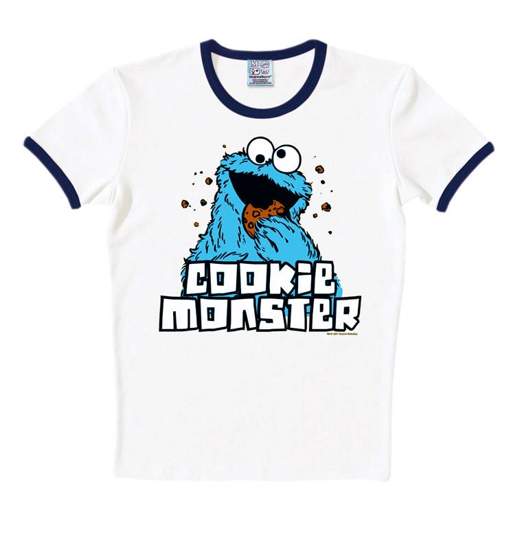 Logoshirt Sesamstrasse - Krümelmonster - T-Shirt Print - Damen