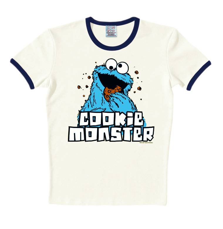 Logoshirt Sesamstrasse - Krümelmonster - T-Shirt Print - Damen