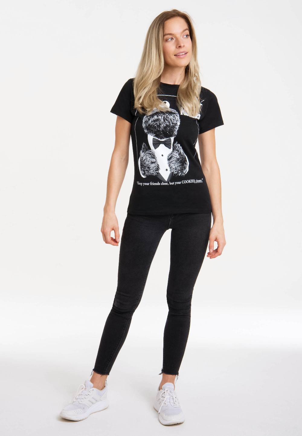 Logoshirt Sesamstrasse - Krümelmonster - The Monster - T-Shirt Print - Damen