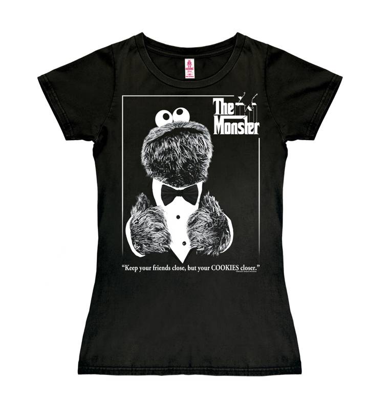 Logoshirt Sesamstrasse - Krümelmonster - The Monster - T-Shirt Print - Damen