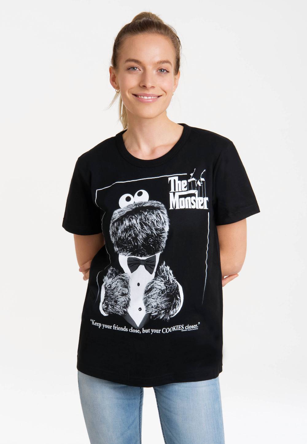 Logoshirt Sesamstrasse - Krümelmonster - The Monster - T-Shirt Print - Damen