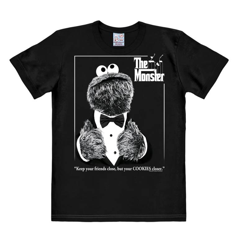 Logoshirt Sesamstrasse - Krümelmonster - The Monster - T-Shirt Print - Damen