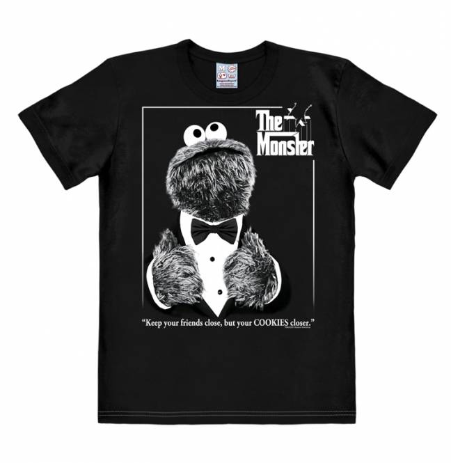 Logoshirt Sesamstrasse - Krümelmonster - The Monster - T-Shirt Print - Herren