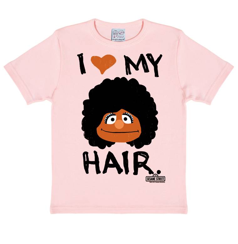 Logoshirt Sesamstrasse - Segi - I Love My Hair - T-Shirt Print - Kinder
