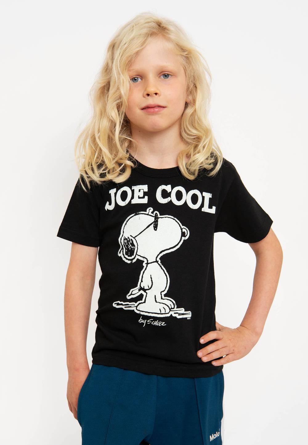 Logoshirt Snoopy - Joe Cool - Peanuts - Comic - Bio - T-Shirt Print - Kinder