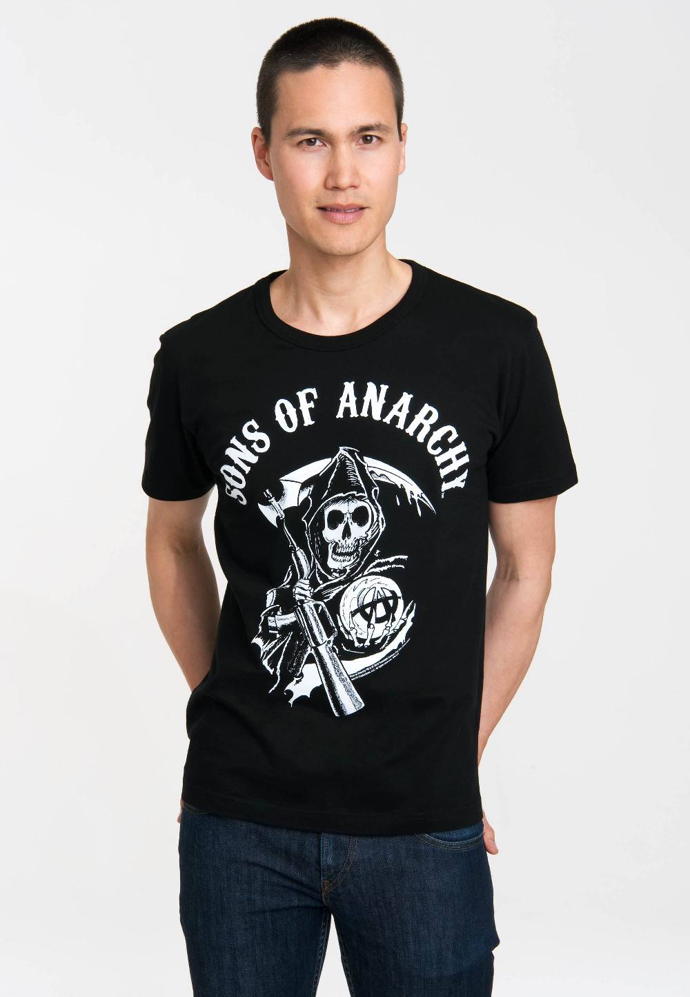 Logoshirt Sons Of Anarchy - Logo - T-Shirt Print - Herren