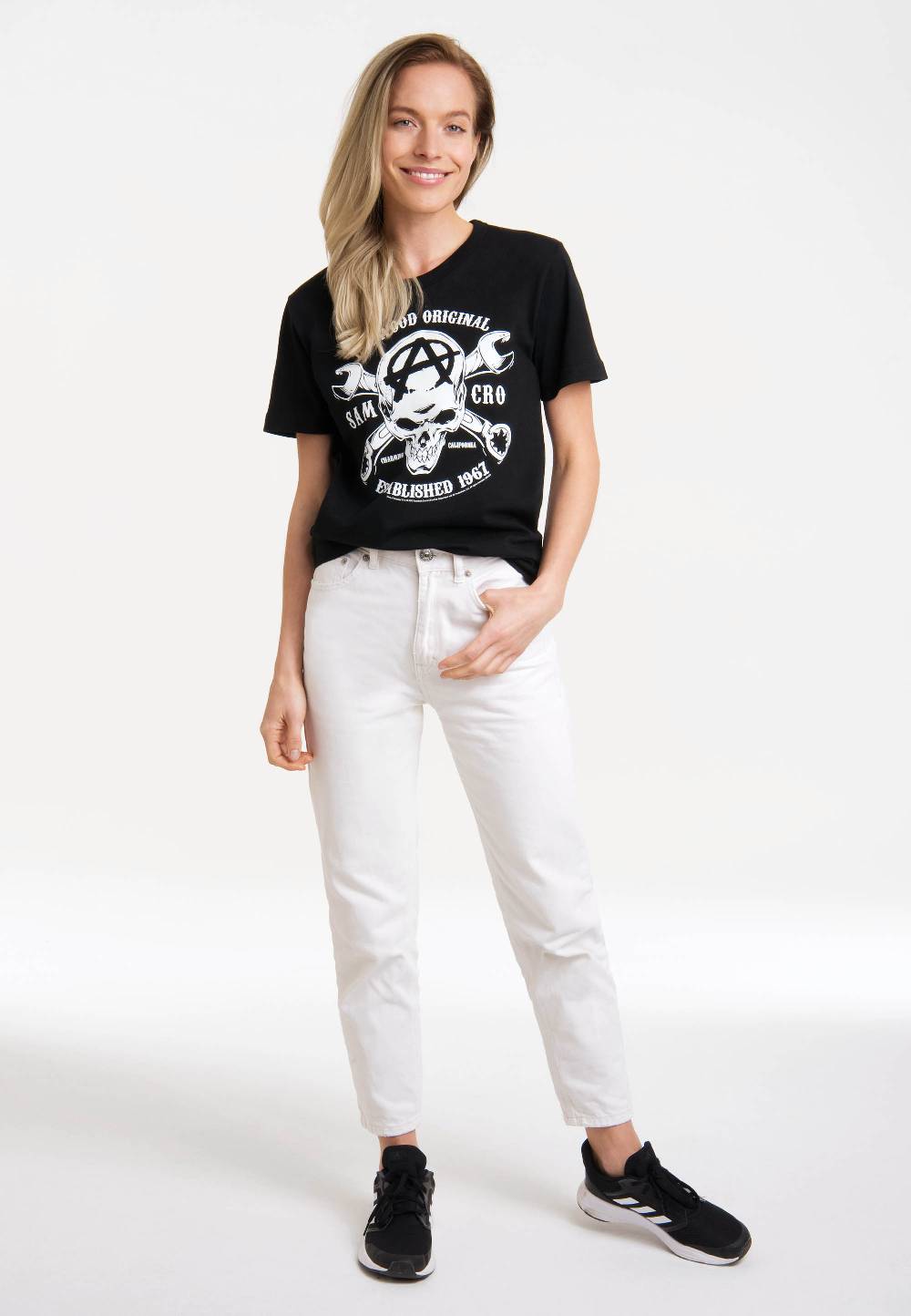 Logoshirt Sons Of Anarchy - SAMCRO - Motorcycle Club Redwood Original - T-Shirt Print - Damen